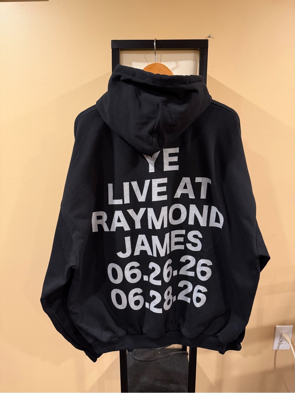 Kanye West Bully Merch Ye Live at Raymound James Black Hoodie